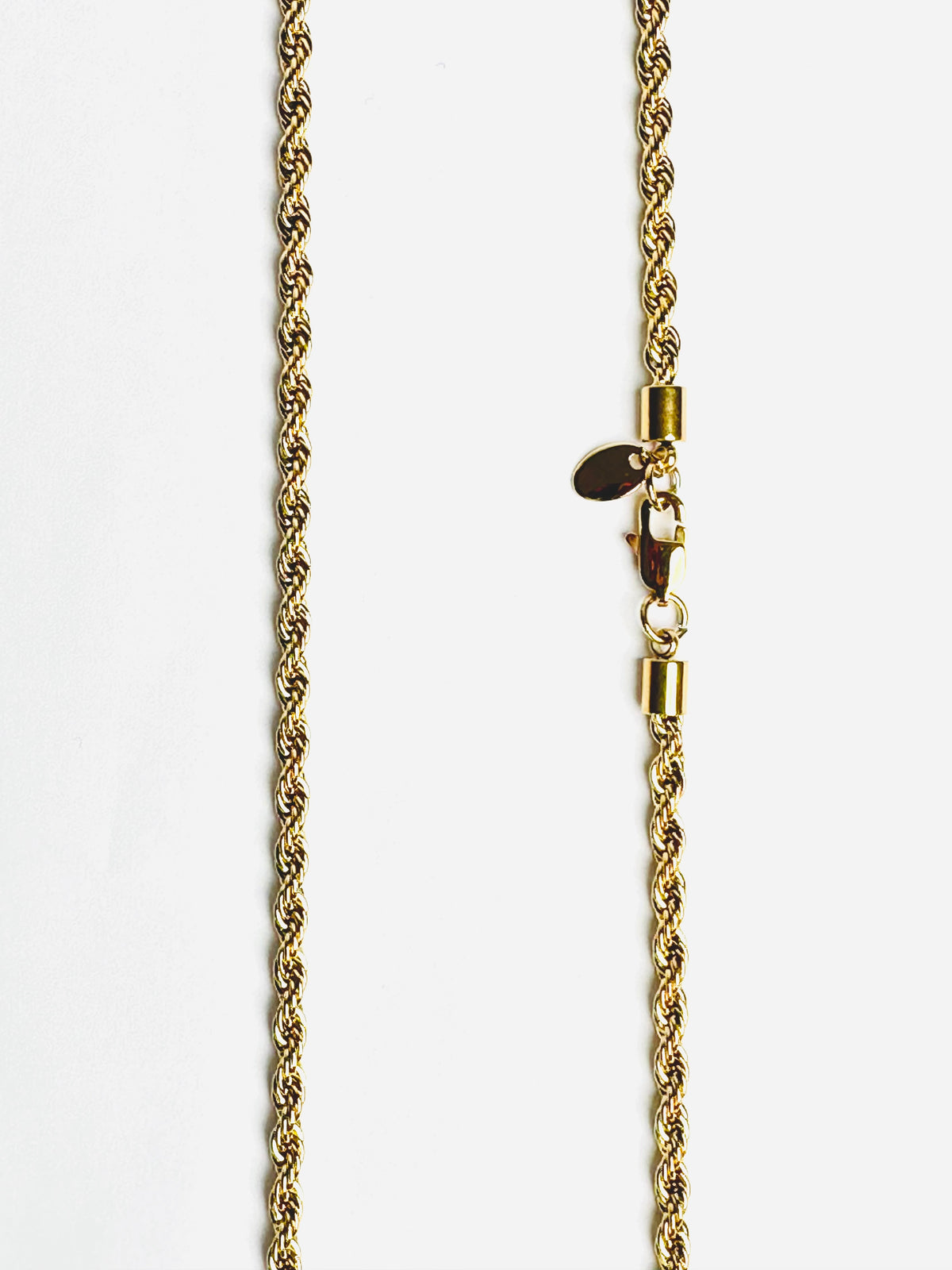 4.0mm Solid Rope Chain Necklace - Gold 24&quot;