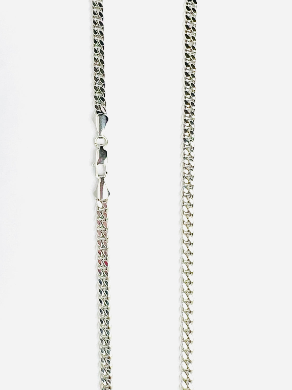 Endura Elite Men&#39;s 5mm Cuban Necklace - Silver 22&quot;