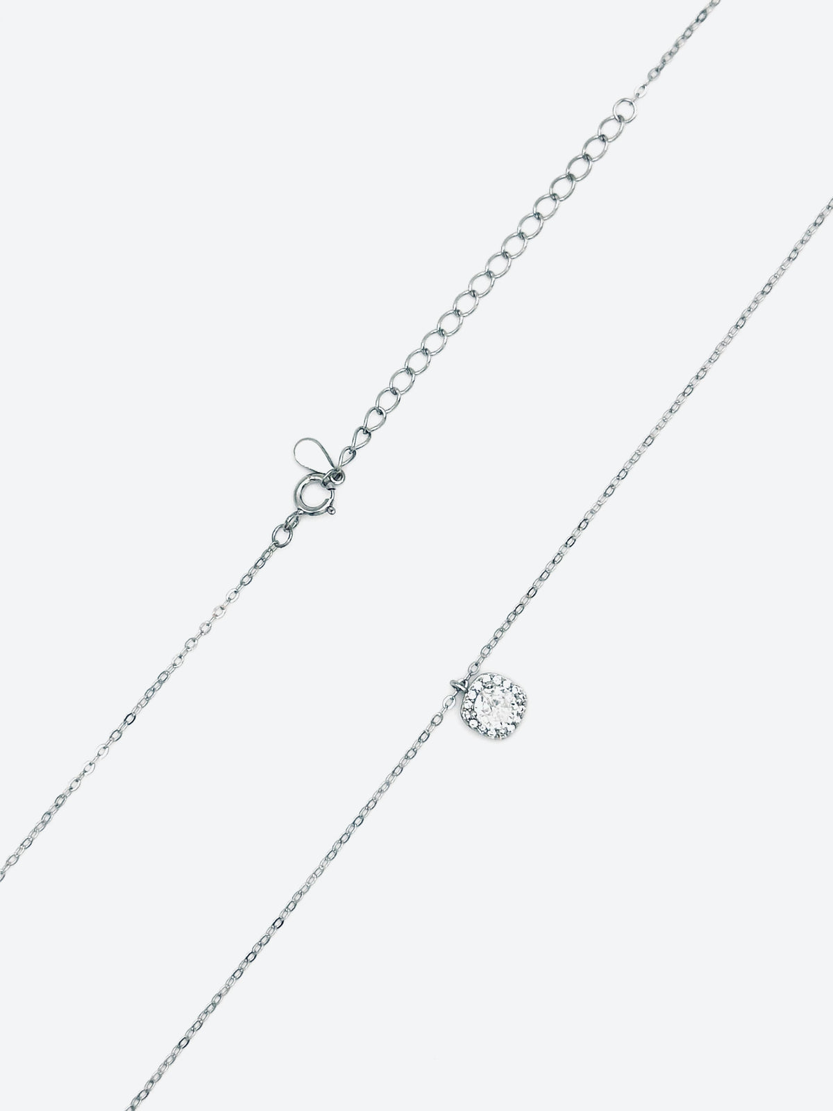 Single Diamond Dazzle Pendant Necklace