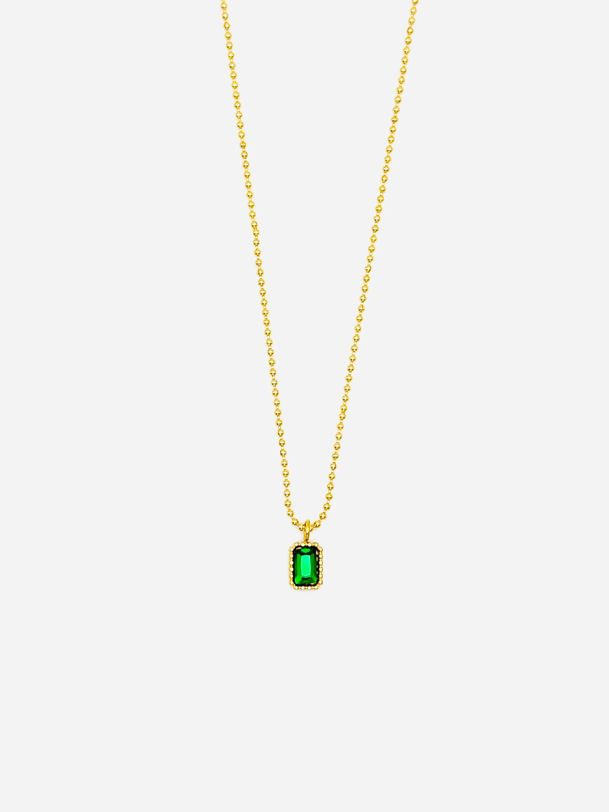 Emerald Essence Pendant Necklace