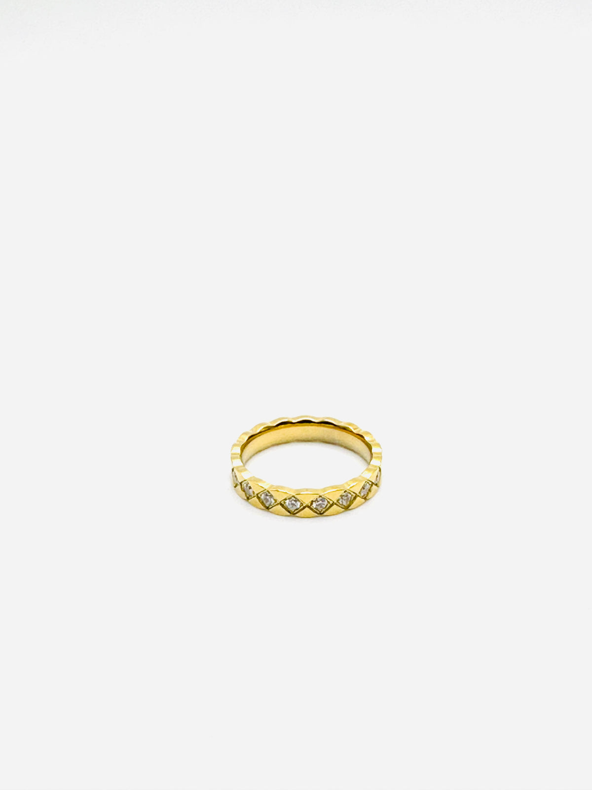 Timeless Spark CZ Gold Ring