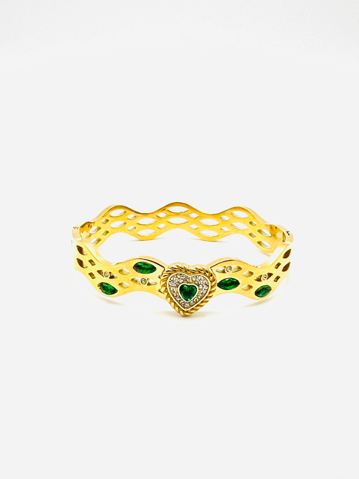 Love Eternel Emerald Bangle Bracelet