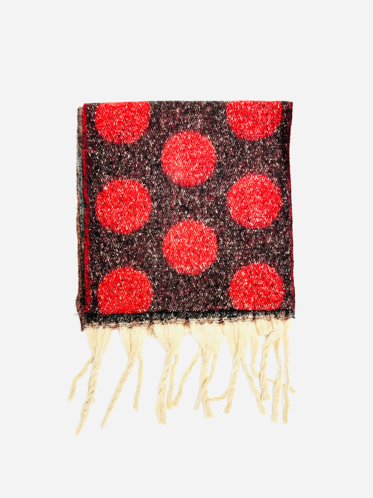 Contrast reversible cashmere wool blend scarf 1